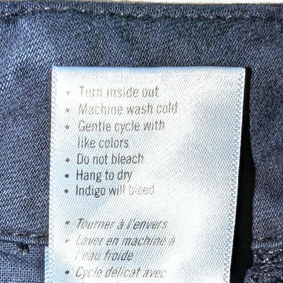 Paige | Carly Wide Leg Drawstring Detail Pants Vintage Navy Seascape | Size 33 - Picture 11 of 13